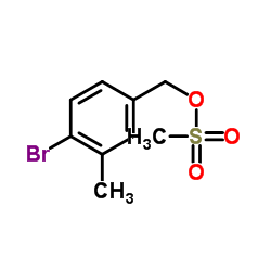 4-Bromo-3-methylbenzyl methanesulfonate结构式