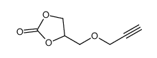 4-((prop-2-yn-1-yloxy)methyl)-1,3-dioxolan-2-one结构式