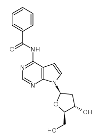 N4-BENZOYL-7-DEAZA-2'-DEOXYADENOSINE结构式