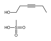 hex-3-yn-1-ol,methanesulfonic acid Structure