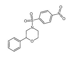 4-((4-nitrophenyl)sulfonyl)-2-phenylmorpholine结构式