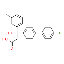 4-Biphenylhydracrylic acid, 4'-fluoro-beta-(m-tolyl)-, (+)- picture