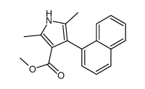 1H-Pyrrole-3-carboxylicacid,2,5-dimethyl-4-(1-naphthalenyl)-,methylester(9CI) Structure