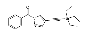 1-benzoyl-4-[(triethylsilyl)ethynyl]-1H-pyrazole结构式