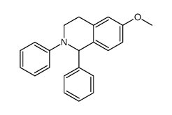 6-methoxy-1,2-diphenyl-3,4-dihydro-1H-isoquinoline结构式