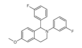 1,2-bis(3-fluorophenyl)-6-methoxy-3,4-dihydro-1H-isoquinoline Structure