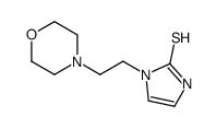 3-(2-morpholin-4-ylethyl)-1H-imidazole-2-thione结构式