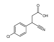 3-(4-Chlorophenyl)-3-cyanopropanoic acid结构式