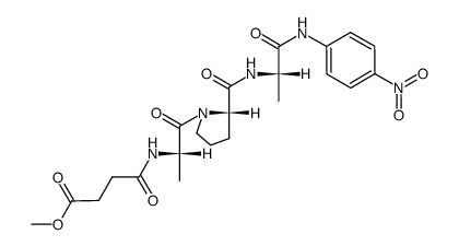 MeOSuc-Ala-Pro-Ala-pNA Structure