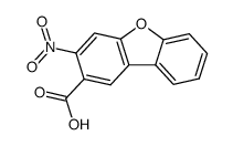 3-nitro-dibenzofuran-2-carboxylic acid Structure