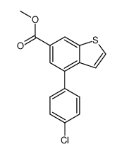 methyl 4-(4-chlorophenyl)benzothiophene-6-carboxylate结构式