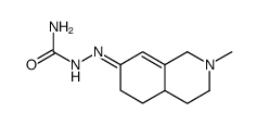 2-methyl-2,3,4,4a,5,6-hexahydro-1H-isoquinolin-7-one semicarbazone Structure