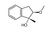 2ref-Methoxy-1cis-methyl-indanol-(1)结构式