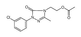 2-[2-(3-chlorophenyl)-5-methyl-3-oxo-2,4-dihydro-3H-1,2,4-triazol-4-yl]ethyl acetate Structure