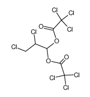 2,3-dichloro-1,1-bis-trichloroacetoxy-propane结构式