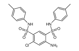 1-Amino-3-chlor-benzoldisulfonsaeure-(4,6)-bis-p-toluidid Structure