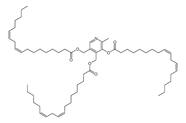 2-methyl-3-octadeca-9,12-dienoyloxy-4,5-bis-octadeca-9,12-dienoyloxymethyl-pyridine Structure