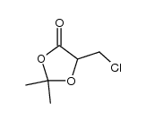 5-chloromethyl-2,2-dimethyl-1,3-dioxolan-4-one结构式