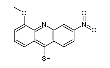 4-Methoxy-6-nitro-9-mercaptoacridine Structure