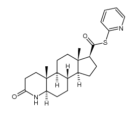 S-2-pyridyl 3-oxo-4-aza-5α-androstane-17β-thiocarboxylate Structure