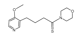 N-(4-(4-methoxy-pyridin-3-yl)thiobutyl)morpholine Structure