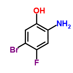2-氨基-5-溴-4-氟苯酚结构式