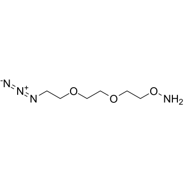 Aminooxy-PEG2-azide结构式