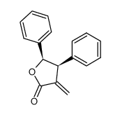 cis-3-methylene-4,5-diphenyldihydrofuran-2(3H)-one结构式