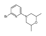 4-(6-bromopyridin-2-yl)-2,6-dimethylmorpholine结构式