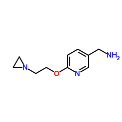 1-{6-[2-(1-Aziridinyl)ethoxy]-3-pyridinyl}methanamine Structure