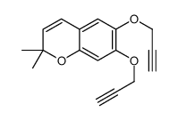 2,2-dimethyl-6,7-bis(prop-2-ynoxy)chromene Structure