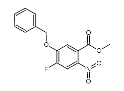 methyl 5-(benzyloxy)-4-fluoro-2-nitrobenzoate Structure