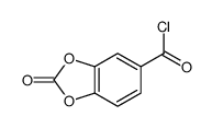 1,3-Benzodioxole-5-carbonyl chloride, 2-oxo- (9CI) Structure