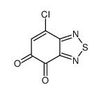 7-chloro-2,1,3-benzothiadiazole-4,5-dione结构式