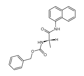 (S)-benzyl (1-(naphthalen-1-ylamino)-1-oxopropan-2-yl)carbamate Structure