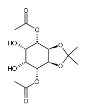 1,4-di-O-acetyl-5,6-O-isopropylidene-allo-inositol结构式