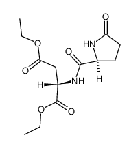 (S)-pyroglutamyl-(S)-aspartic acid diethyl ester结构式