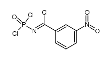 N-dichlorophosphoryl-3-nitro-benzimidoyl chloride Structure