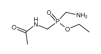 (acetylaminomethyl)(aminomethyl)phosphinic acid ethyl ester Structure