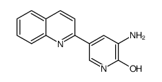 3-amino-5-quinolin-2-yl-1H-pyridin-2-one结构式