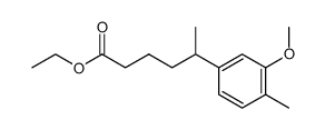 Ethyl 5-(3-methoxy-4-methylphenyl)hexanoate Structure