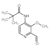 N-(2-formyl-3-methoxypyridin-4-yl)pivalamide structure