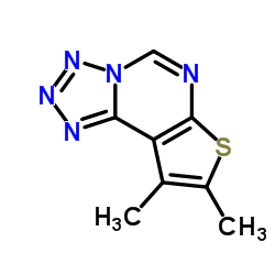 8,9-Dimethyltetrazolo[1,5-c]thieno[3,2-e]pyrimidine structure