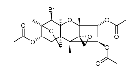 10β-Bromo-3α,4β,8α-triacetoxy-9α,15:12,13-diepoxytrichothecane结构式