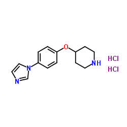 4-[4-(1H-Imidazol-1-yl)phenoxy]piperidine dihydrochloride Structure