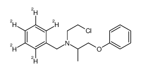 N-(2-chloroethyl)-N-[(2,3,4,5,6-pentadeuteriophenyl)methyl]-1-phenoxypropan-2-amine Structure