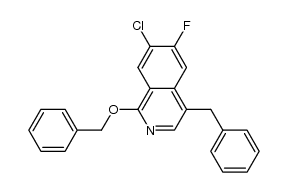1-benzyloxy-4-benzyl-7-chloro-6-fluoro-isoquinoline结构式