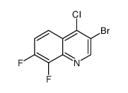 3-bromo-4-chloro-7,8-difluoroquinoline结构式