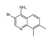 4-Amino-3-bromo-7,8-dimethylquinoline结构式