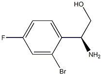 (2S)-2-AMINO-2-(2-BROMO-4-FLUOROPHENYL)ETHAN-1-OL结构式